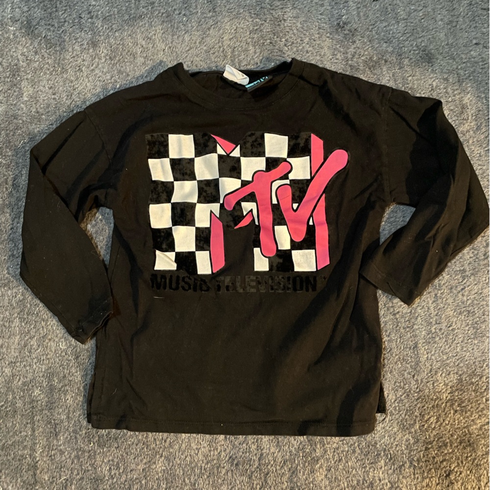Zara Girls MTV long sleeved tee shirt size 8